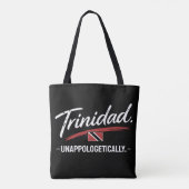 Trinidad Unapologetically Pride WEISSE SCHRIFT Tasche (Rückseite)