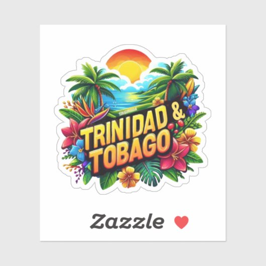 Trinidad und Tabago Aufkleber (Blatt)