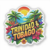 Trinidad und Tabago Aufkleber (Vorderseite)