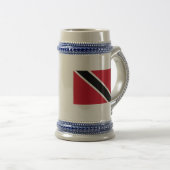 Trinidad und Tabago Bierglas (VorderseiteRechts)