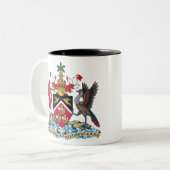 Trinidad- und Tabaklogo Zweifarbige Tasse (Vorderseite Links)