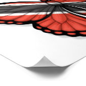 Trinidad und Tobago Butterfly Flag Poster (Ecke)