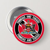 Trinidad und Tobago Button (Vorne & Hinten)