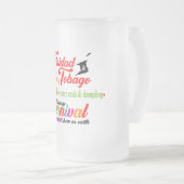 Trinidad und Tobago Carnival und unsere Lieblingsb Mattglas Bierglas (VorderseiteRechts)