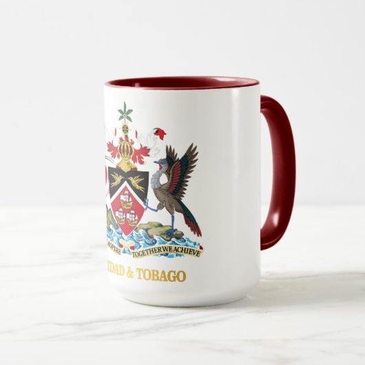 Trinidad und Tobago COA Tasse (VorderseiteRechts)