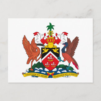 Trinidad und Tobago Coat of Arms Postcard Postkarte
