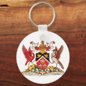 Trinidad und Tobago Coat of Arms Schlüsselanhänger (Vorderseite)
