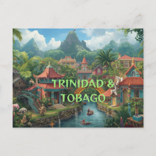 Trinidad und Tobago ein Inselstaat  Postkarte