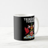 Trinidad und Tobago Emblem Kaffeetasse (VorderseiteRechts)