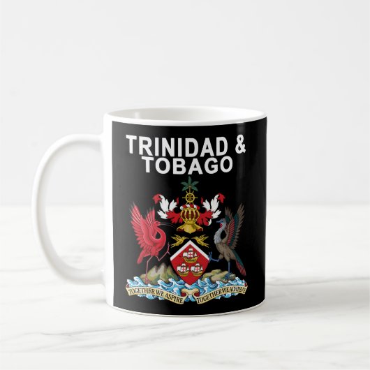 Trinidad und Tobago Emblem Kaffeetasse (Links)