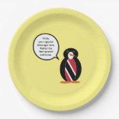 Trinidad und Tobago Flag als Rednerin von Frau Pen Pappteller (Vorderseite)