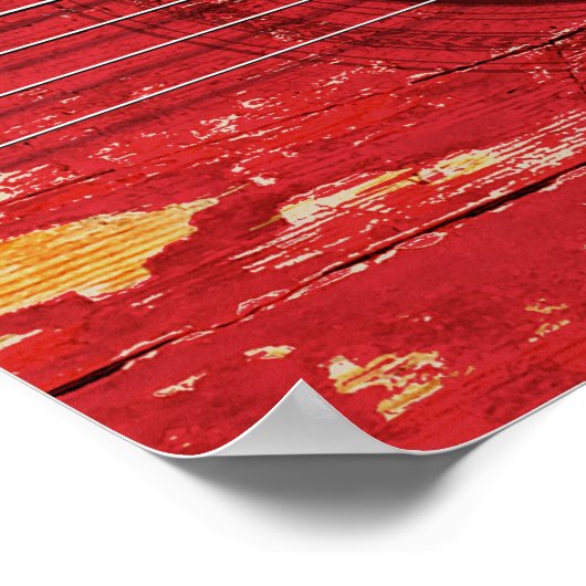 Trinidad und Tobago Flag auf der alten akustischen Poster (Ecke)