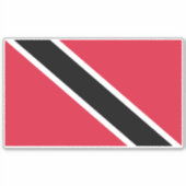 Trinidad und Tobago Flag Aufkleber (Vorderseite)