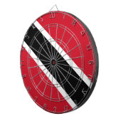 Trinidad und Tobago Flag Dartscheibe (Vorderseite rechts)