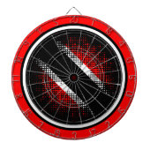 Trinidad und Tobago Flag (Dot Pattern) Dartscheibe (vorne)