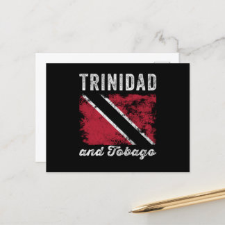 Trinidad und Tobago Flag erschüttert Postkarte