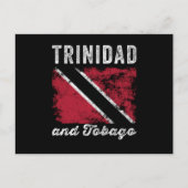 Trinidad und Tobago Flag erschüttert Postkarte (Vorderseite)