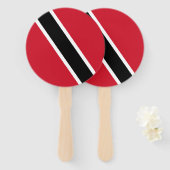 Trinidad und Tobago Flag Fächer (Vorne und Hinten)