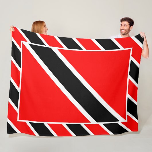 Trinidad und Tobago Flag Fleecedecke (Beispiel)
