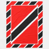 Trinidad und Tobago Flag Fleecedecke (Vorderseite)