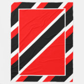 Trinidad und Tobago Flag Fleecedecke (Vorderseite)