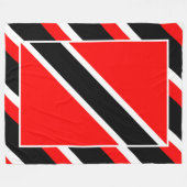 Trinidad und Tobago Flag Fleecedecke (Vorderseite (Horizontal))
