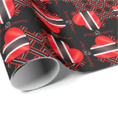 Trinidad und Tobago Flag Geschenkpapier (Rolleneckpunkt)