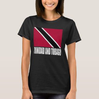 Trinidad und Tobago Flag Grunge Vintag Souvenir T-Shirt