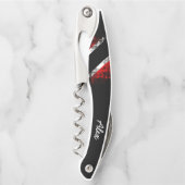 Trinidad und Tobago Flag (Ihr Name) Kellnermesser (Vorderseite)