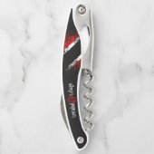 Trinidad und Tobago Flag (Ihr Name) Kellnermesser (Rückseite)