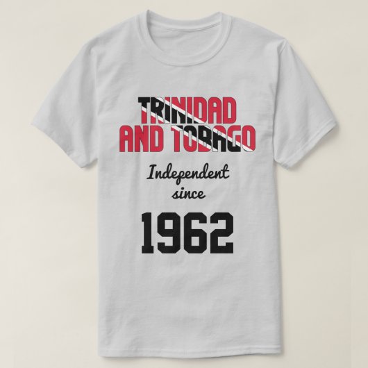 Trinidad und Tobago Flag Independence Celebration T-Shirt (Design vorne)