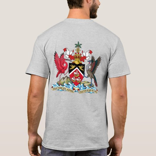 Trinidad und Tobago Flag Independence Celebration T-Shirt (Rückseite)