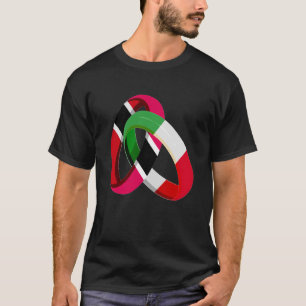 Trinidad und Tobago Flag Italien Große Ring Ehe We T-Shirt