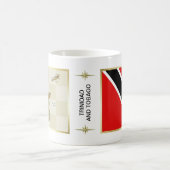 Trinidad und Tobago Flag + Karte Tasse (Mittel)