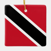 Trinidad und Tobago Flag Keramikornament (Vorderseite)