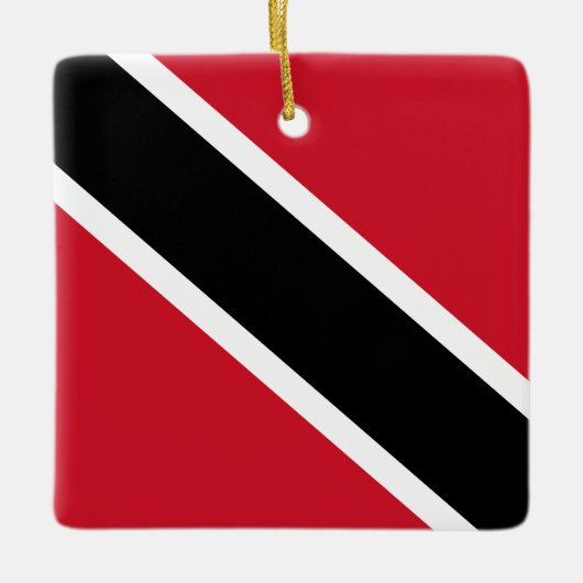 Trinidad und Tobago Flag Keramikornament (Vorderseite)