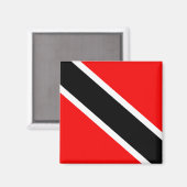 Trinidad und Tobago Flag Magnet (Vorderseite/Rückseite)