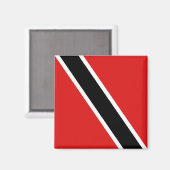 Trinidad und Tobago Flag Magnet (Vorderseite/Rückseite)