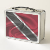 Trinidad und Tobago Flag Metall Brotdose (Rückseite)