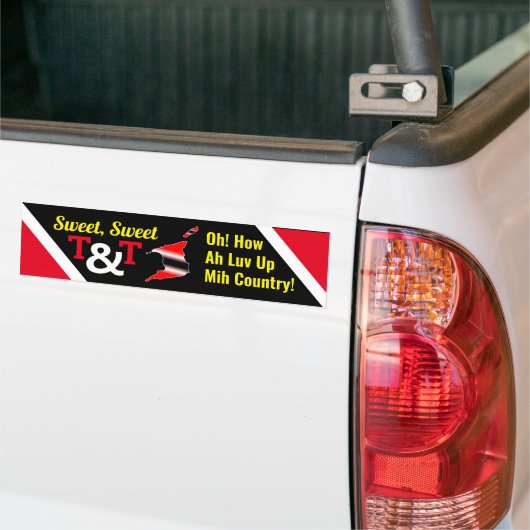 Trinidad und Tobago Flag mit Karte Autoaufkleber (Auf Lkw)