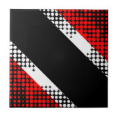 Trinidad und Tobago Flag-Muster Fliese (Vorderseite)