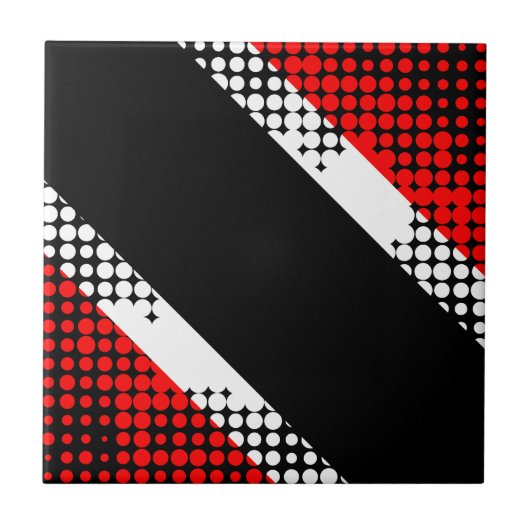 Trinidad und Tobago Flag-Muster Fliese (Vorderseite)