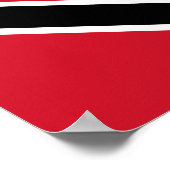 Trinidad und Tobago Flag Poster (Ecke)
