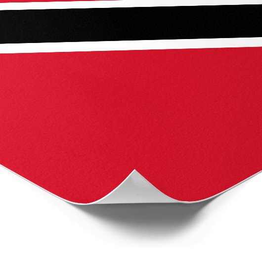 Trinidad und Tobago Flag Poster (Ecke)