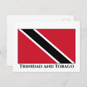 Trinidad und Tobago Flag Postkarte (Vorne/Hinten)