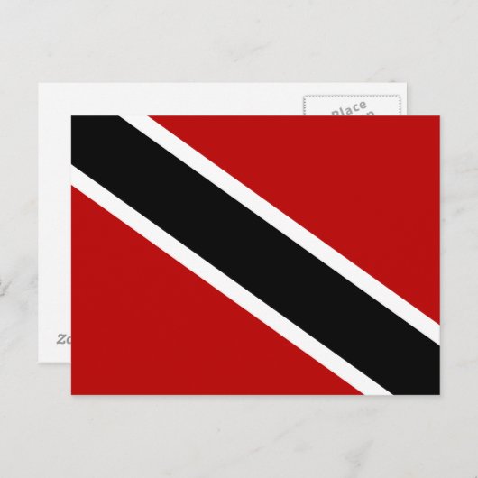 Trinidad und Tobago Flag Postkarte (Vorne/Hinten)