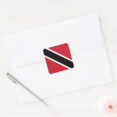 Trinidad und Tobago Flag Quadratischer Aufkleber (Umschlag)