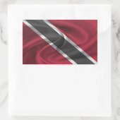 Trinidad und Tobago Flag Rechteckiger Aufkleber (Tasche)