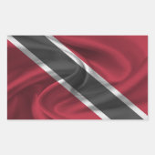 Trinidad und Tobago Flag Rechteckiger Aufkleber (Vorderseite)