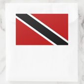 Trinidad und Tobago Flag Rechteckiger Aufkleber (Tasche)